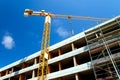 Construction site with crane Royalty Free Stock Photo