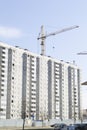 Construction site with crane and building in Minsk Royalty Free Stock Photo