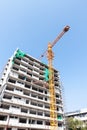 Construction site with crane Royalty Free Stock Photo