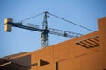 Construction site with crane. Royalty Free Stock Photo