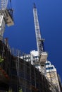 Construction site with cranes