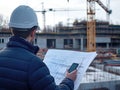 Construction Site Engineer Royalty Free Stock Photo