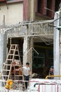 Construction site of the front door of Pui Ching Middle School