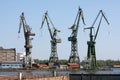 Construction site in Gdansk shipyard