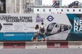 Construction site of the link with Liverpool Street at Moorgate, City of London Royalty Free Stock Photo