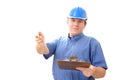 Construction site manager Royalty Free Stock Photo