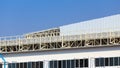 Construction site for metalsheet roof prepare Royalty Free Stock Photo