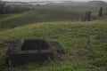 Construction site of the moai of Easter Island