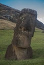 Construction site of the moai of Easter Island Royalty Free Stock Photo