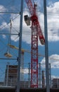 Construction site of a multi-storey car park on a former factory site, Hattersheim, Hesse, Germany