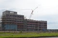 Construction site of new building for Swansea University, Wales