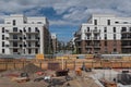 Construction site in a new district of Frankfurt, Europaviertel