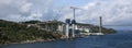 Construction site of the new Sotra Bridge, Bergen Royalty Free Stock Photo