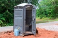 Construction site portable restrooms for workers