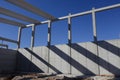 Precast structure in construction Royalty Free Stock Photo
