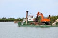 Construction site on the river