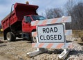 Construction Site Road Closed Royalty Free Stock Photo