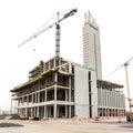 Construction architecture building development isolated on white background Royalty Free Stock Photo