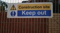 Construction site sign