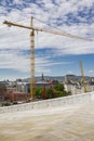 Construction site and surroundings in Oslo, Norway