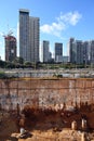 Construction site in the Tel Aviv metropolitan area