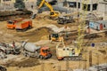 Construction site from top view