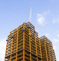 Construction site with tower crane Royalty Free Stock Photo