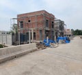 Construction site of a townhome in the city of bangkok, Thailand