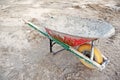 Construction site wheelbarrow