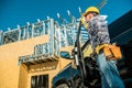 Construction Site Worker Royalty Free Stock Photo