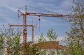 House construction in the new development area, Germany Royalty Free Stock Photo