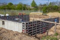 House construction in the new development area, Germany Royalty Free Stock Photo