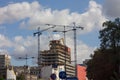 Building in city center of Lodz