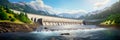 Construction of small hydroelectric power stations on mountain rivers. Generative AI