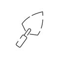 Construction spatula tool. Vector line icons of construction business for modern concepts