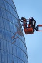 Construction on The Sphere of the Academy of Motion Pictures Museum in Los Angeles