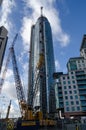 Construction of St George's Wharf Tower