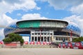 The construction of the stadium Dynamo in Moscow