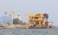 Construction structure of Offshore platform petroleum site plant