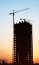Construction sunset Royalty Free Stock Photo