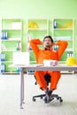 The construction supervisor planning new project in office Royalty Free Stock Photo