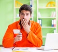 Construction supervisor planning new project in office Royalty Free Stock Photo