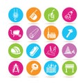 Construction tool icons Royalty Free Stock Photo