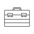 Construction toolbox linear icon