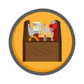Construction tools equipment icon Royalty Free Stock Photo