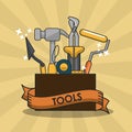 Construction tools equipment Royalty Free Stock Photo