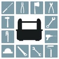 Construction tools icons set Vector Ilustration icon urban