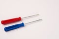 Construction tools screwdrivers on a light background equipment for repair industry