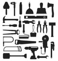 Construction tools Silhouettes