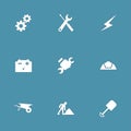 Construction Tools Vector Icon Set